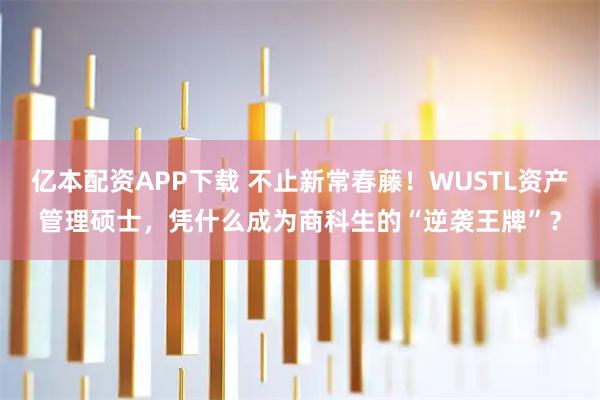 亿本配资APP下载 不止新常春藤！WUSTL资产管理硕士，凭什么成为商科生的“逆袭王牌”？