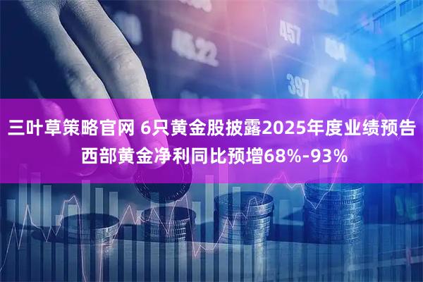 三叶草策略官网 6只黄金股披露2025年度业绩预告 西部黄金净利同比预增68%-93%